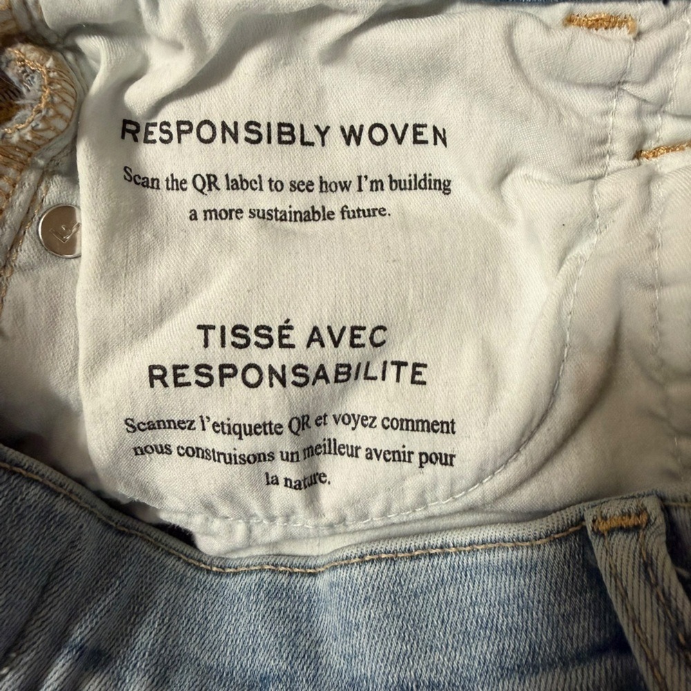 FRAME Le High Straight Jeans | Colorado Light Wash | Size 26 | Raw Hem - Picture 9 of 13